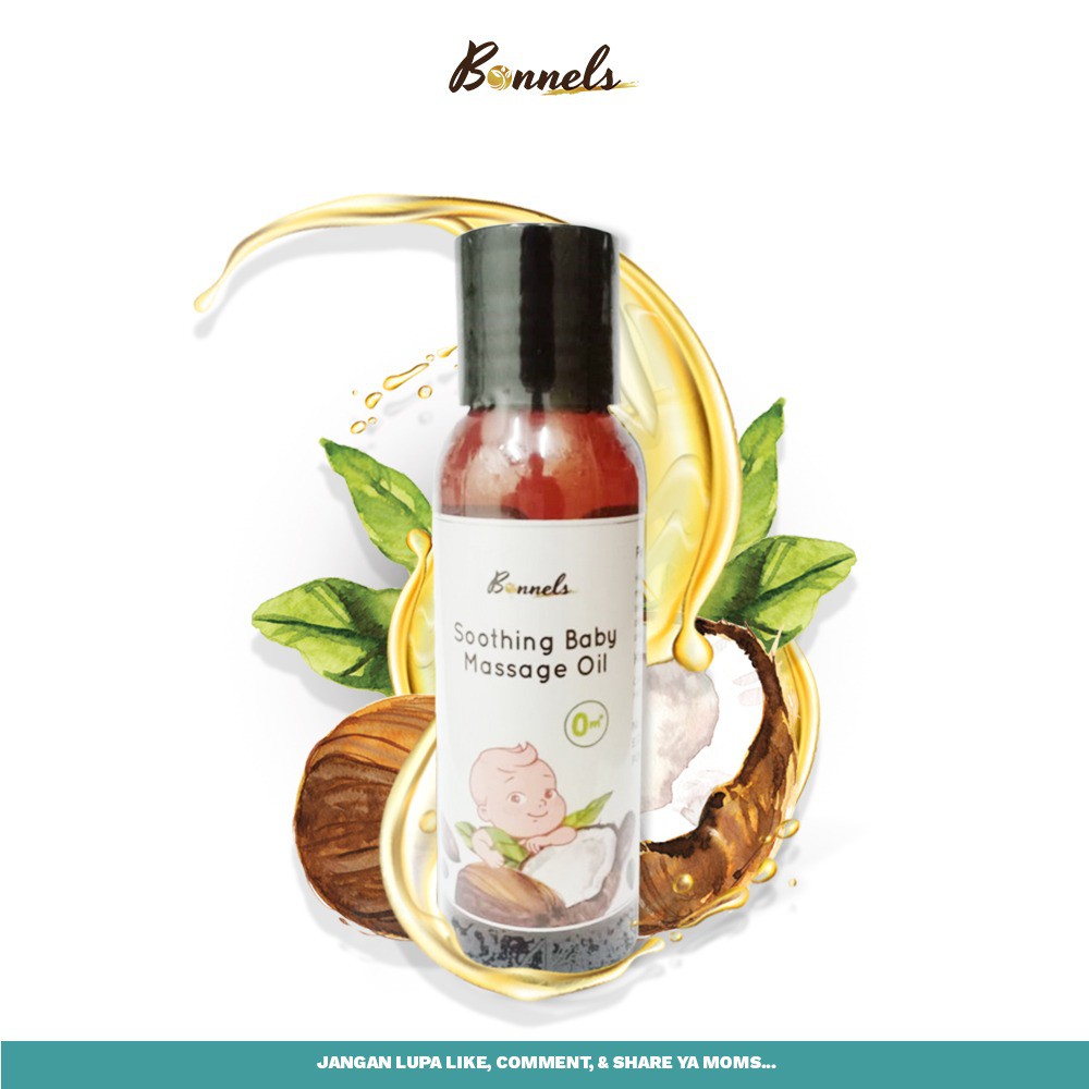 [ORIGINAL 100%] Bonnels Soothing Baby Massage Oil - Minyak VCO Carrier Essential Oil