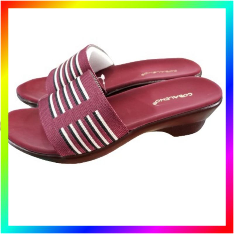 Sandal cobaleno wedges rendah