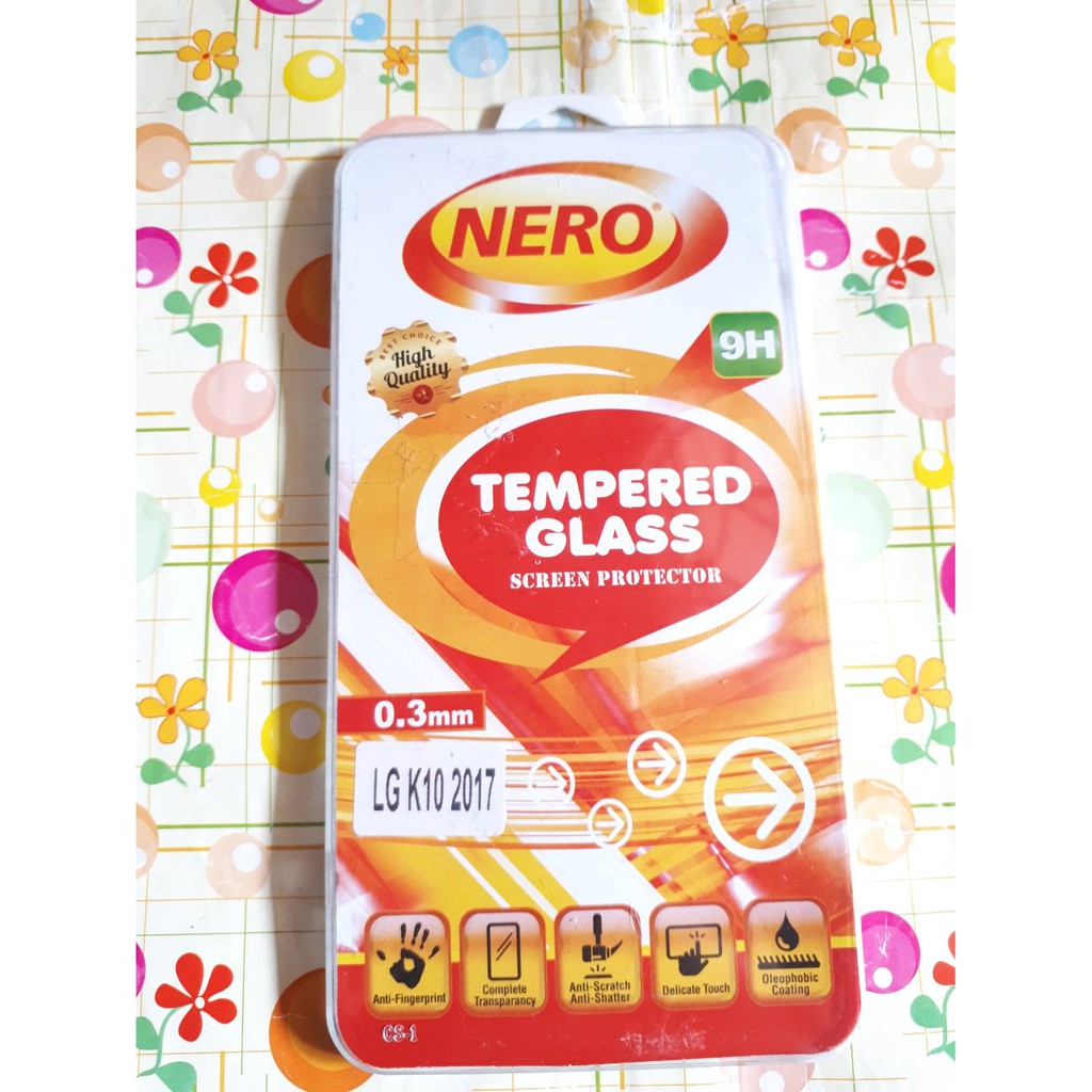 Tempered Glass Nero For LG K10 2017