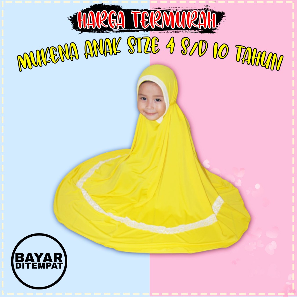 Mukena Anak / Mukena Anak Karakter / Mukena Anak Motif / Mukena Anak Perempuan / Mukena Anak Katun R