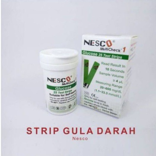 Strip gula darah nesco glucose