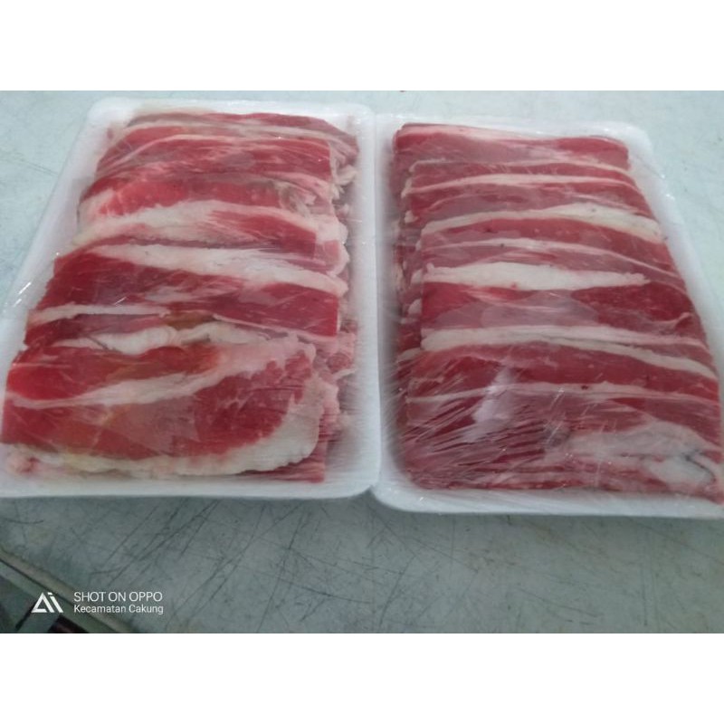 

Daging sapi slise yoshinoya/shortplate 500gram