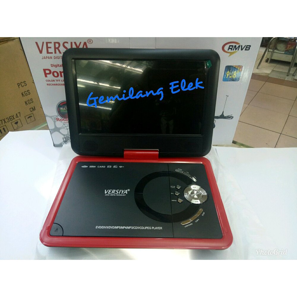 PORTABLE VERSIYA DVD,TV,VCD, MP4, MP3, RADIO, USB, MEMORY.