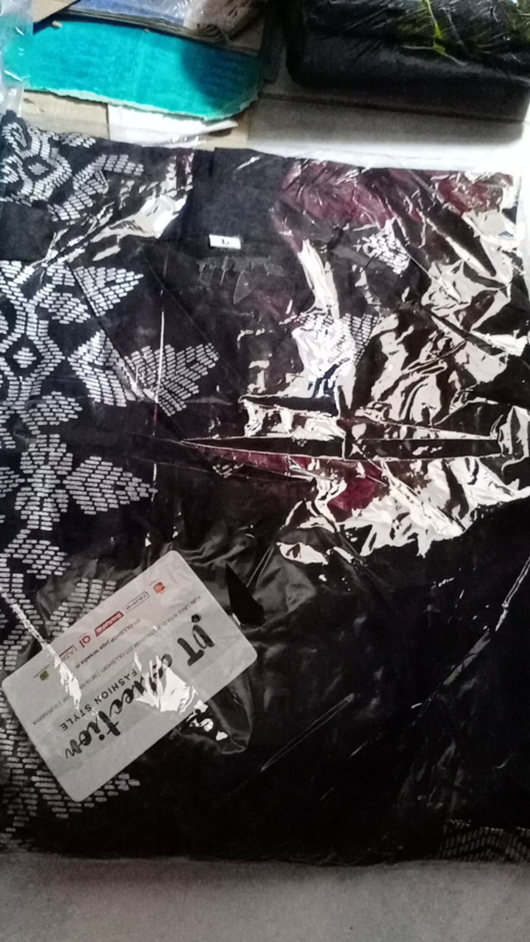 Cod- Dt Collection Kemeja Hem Batik  Pekalongan Kombinasi Kerah Koko