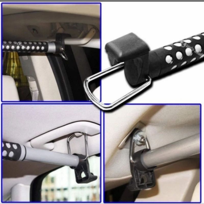 Gantungan Bar Baju Jas Pakaian Mobil Expandable Car Hanger Portable