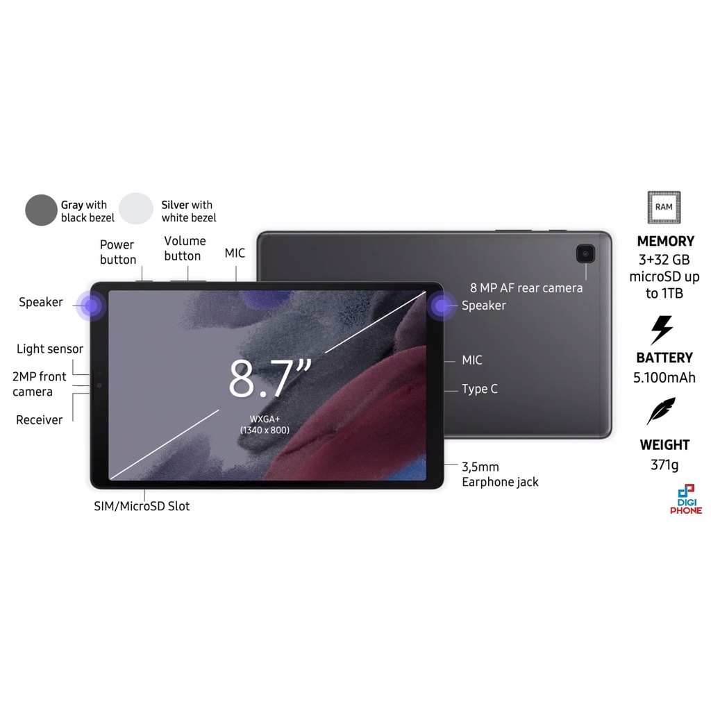 Samsung Galaxy Tab A7 Lite (SM-T225) (3-32) Garansi Resmi Samsung Indonesia-2
