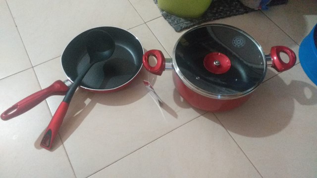 Wajan Set Anti Lengket / Panci Set / 4pcs Cookware Set Jasmine Supra