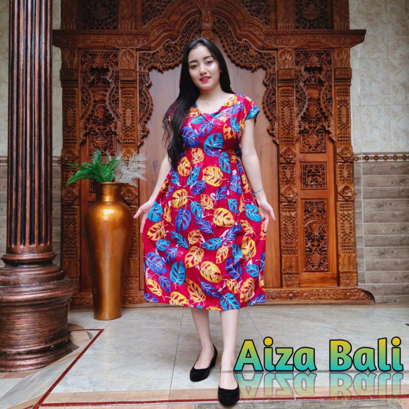 Dress Kimono Janda Bolong Style Rayon Super Premium Daster Pendek Motif Lengan Pendek Bali Terbaru K