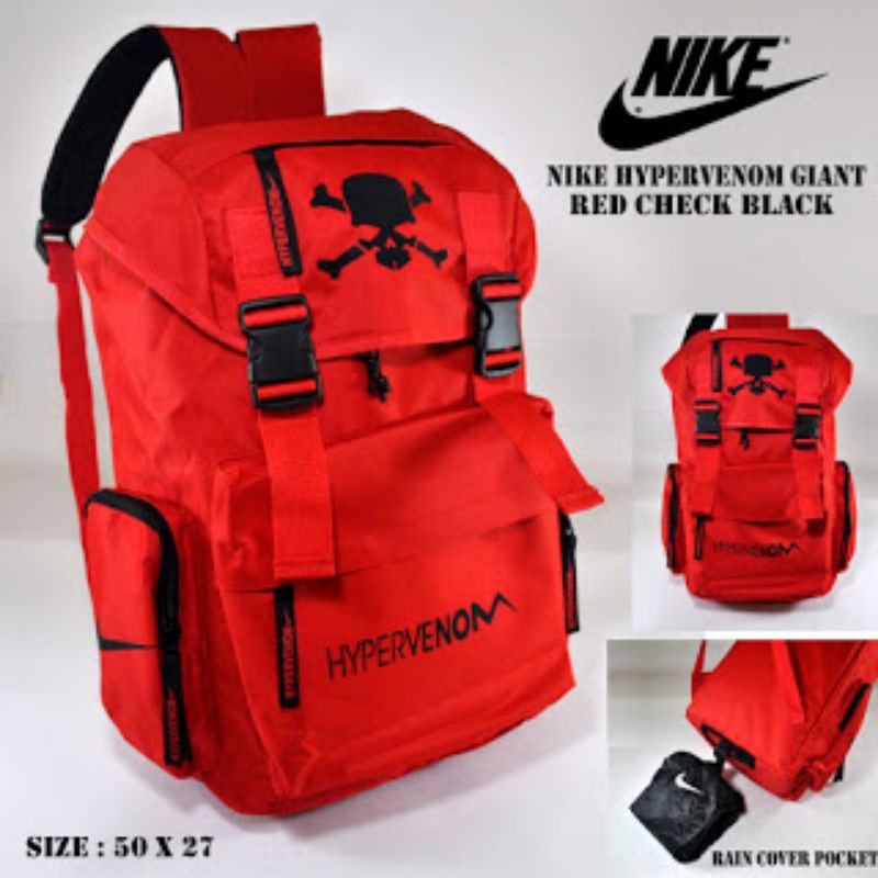 TAS RANSEL NIKE HYPERVENOM GIANT MERAH LIS HITAM