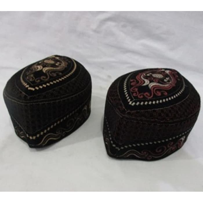 Peci Kopiah Songkok Batik Hitam SUDIRMAN Songkok Nasional***TOP