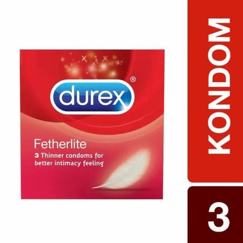 KONDOM FETHERLITE ISI 3 PCS (PRIVASI AMAN)