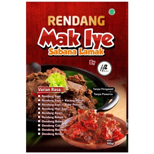 

Rendang Mak Iye / Rendang Daging / Asli Minang