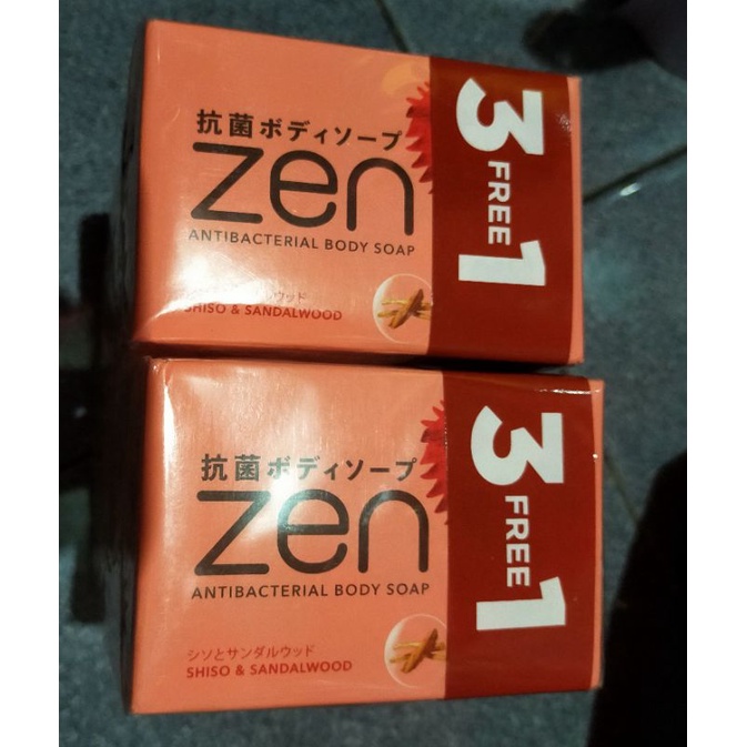 Jual Zen Sabun Batang 80gr 3 Free 1 Indonesia Shopee Indonesia