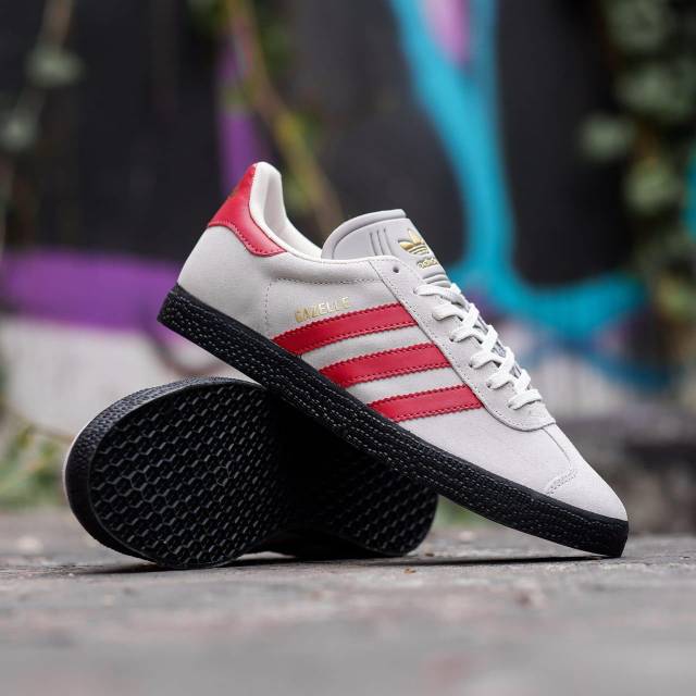 SEPATU ADIDAS GAZZELE PRIA VINTAGE RED GUM ORIGINAL PREMIUM HIGH QUALITY IMPORT