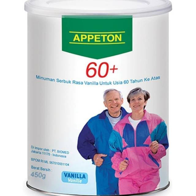 

APPETON 60+ / Susu Lansia (Vanilla) 450 Gram