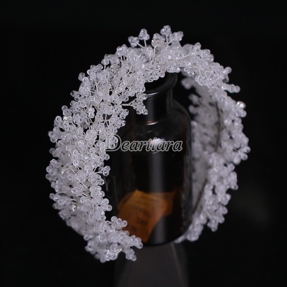 Bridal Headwear Luxury Handmade Crystal Headband Head Buckle Hair Accessories