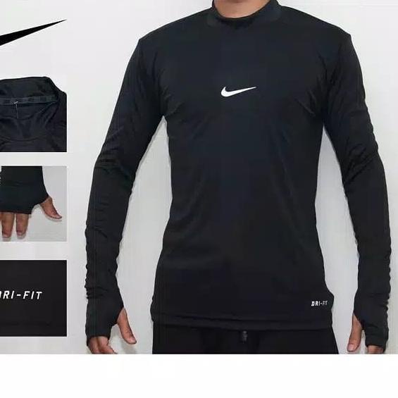 Jual Manset Baselayer Nike Panjang Thumbhole Baju Kaos Daleman Futsal