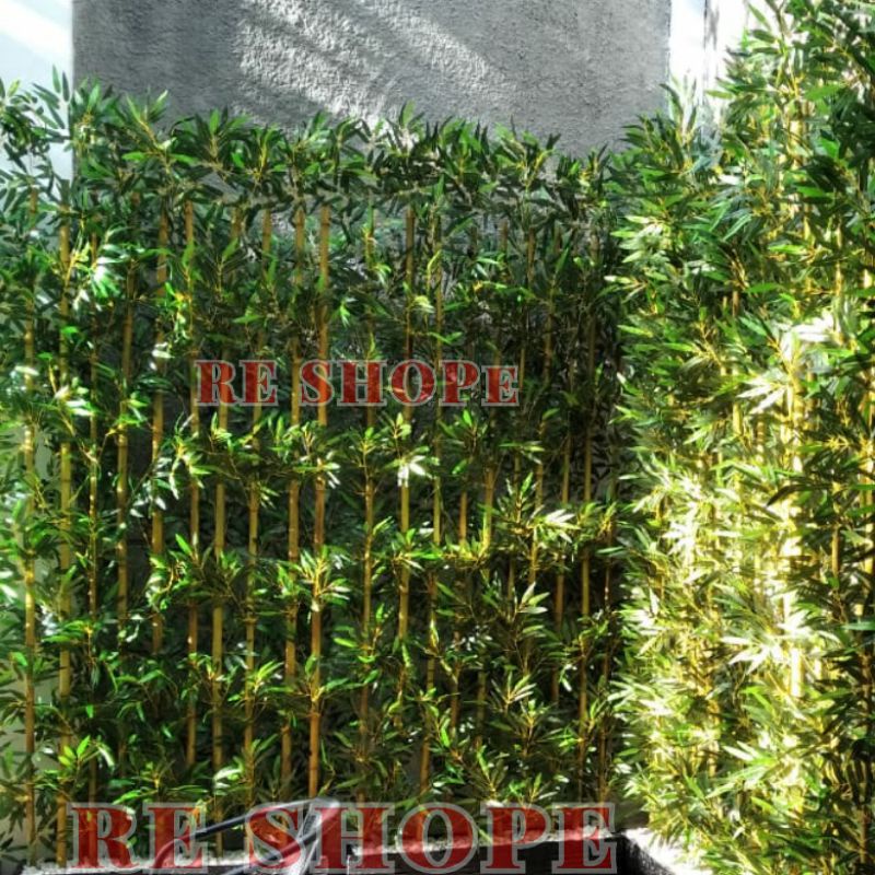 Bunga Plastik Tinggi 2mtr Tinggi 2,5mtr Bambu Hias/Batang Bambu/Bunga Hias Plastik/Artificial