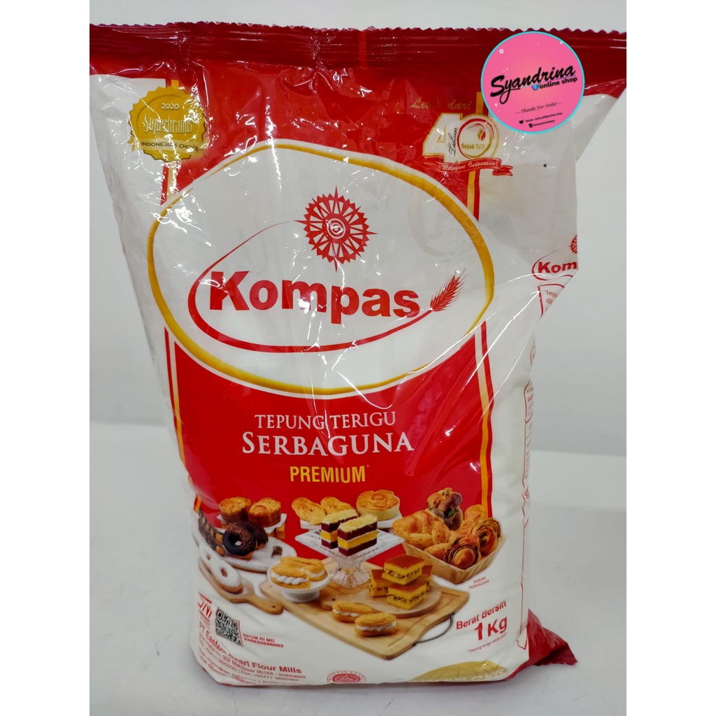 

TERMURAH ! TEPUNG KOMPAS SERBAGUNA 1 KG/ TEPUNG