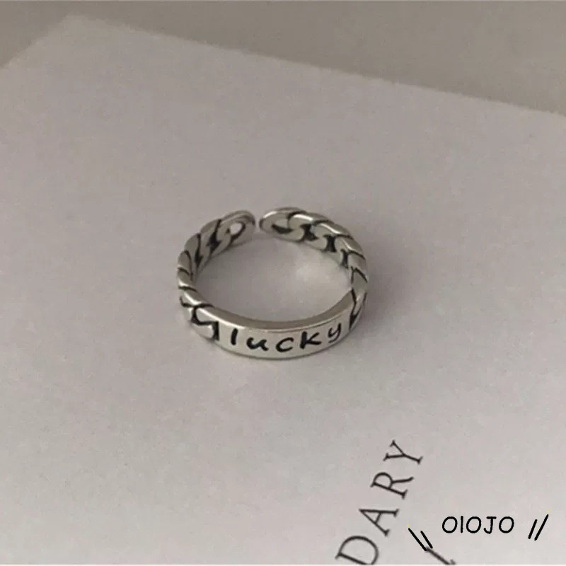 【COD】2Pcs Korea Fashion Terbuka Cincin Kepribadian Tren Indeks Cincin Gaya Punk Wanita Perhiasan Minoritas Minimalis Hadiah