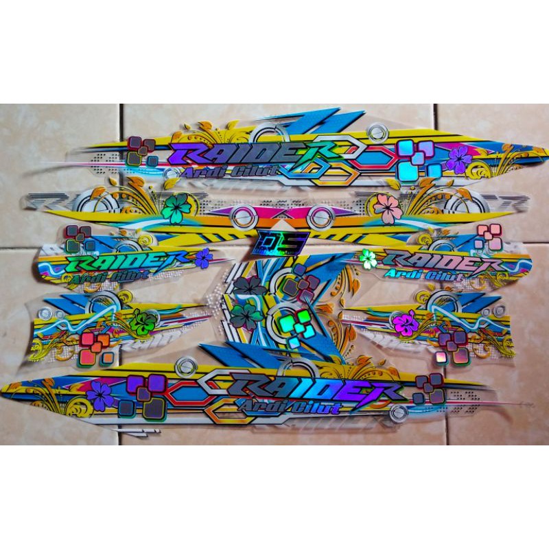 STRIPING TRANSPARAN HOLOGRAM SATRIA FU BARONG COSTUM