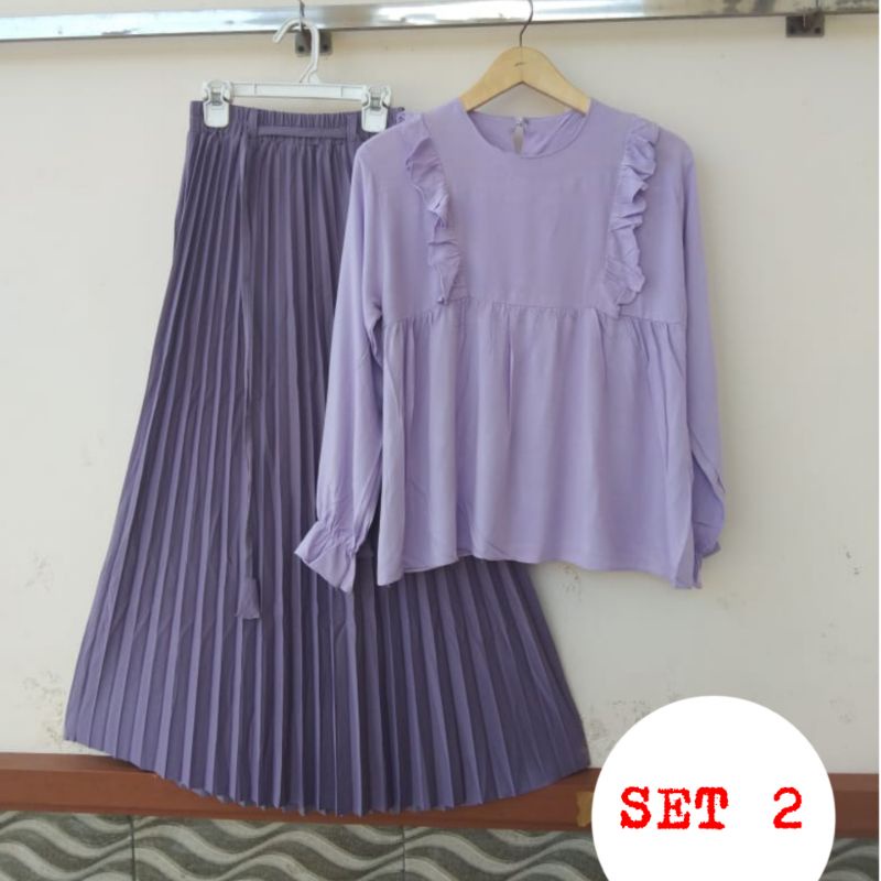 3 IN 1 REALPICK BLOUSE COTTON RAYON POLOS ORI+ROK PLISKIT PREMIUM