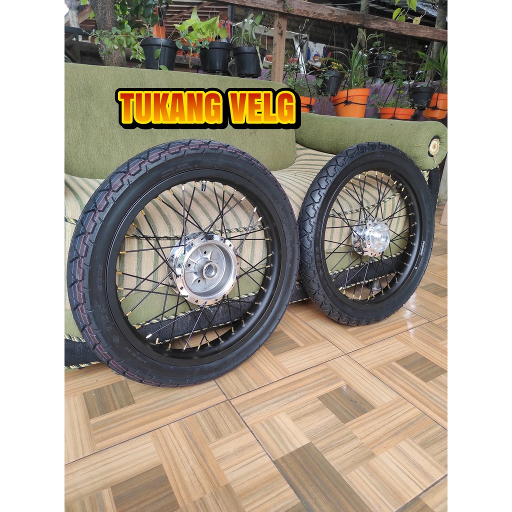 Velg Rx king ring 18 tapak lebar 185/215 full set plus ban
