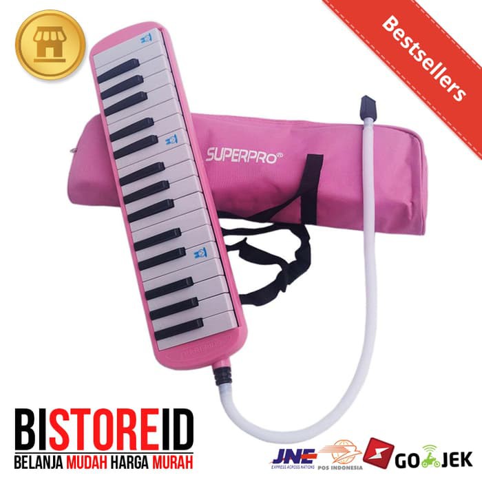Alat Musik Pianika Superpro Pink Murah Mantap