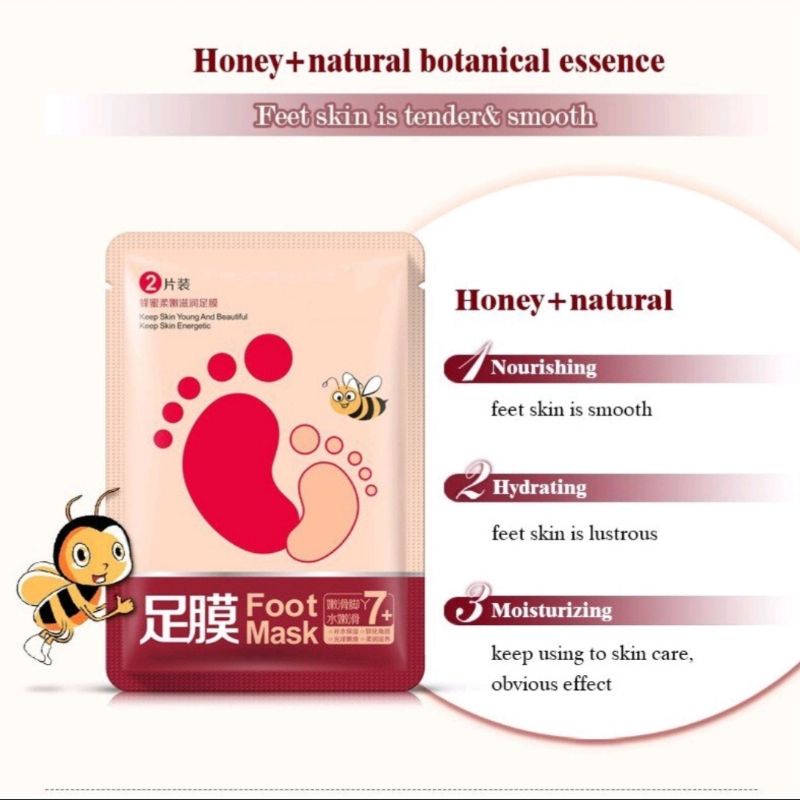 Masker Kaki / Foot Mask / Masker Perawatan Kaki Merawat Kaki &amp; Tumit Kering Kasar Pecah-Pecah / Masker Kaki Melembutkan Kaki / Masker Menghaluskan Kaki / Masker Melembabkan Kaki / Masker Menghilangkan Bau Kaki &amp; Kapalan / Masker Kaki Mulus Bersih Halus