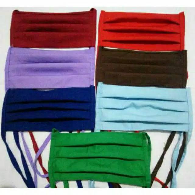 Masker Kain Bahan Katun | Cotton | Oxford Bisa dicuci Berkali-kali