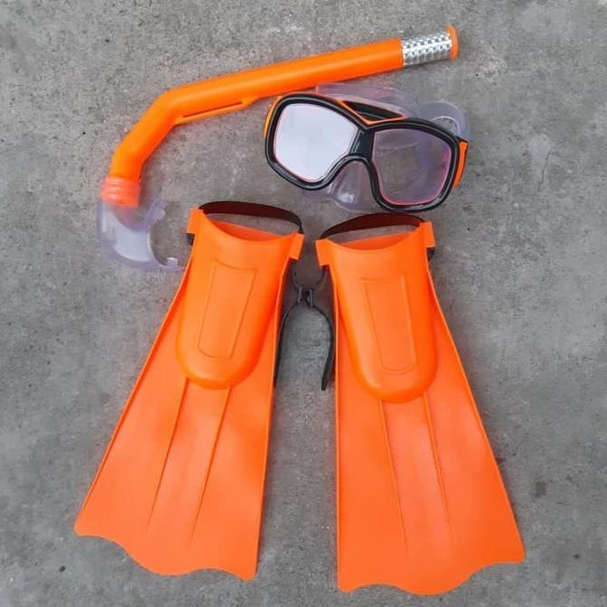 GROSIR Set Alat Selam Anak - Set Alat Snorkling Anak - Diving Fins