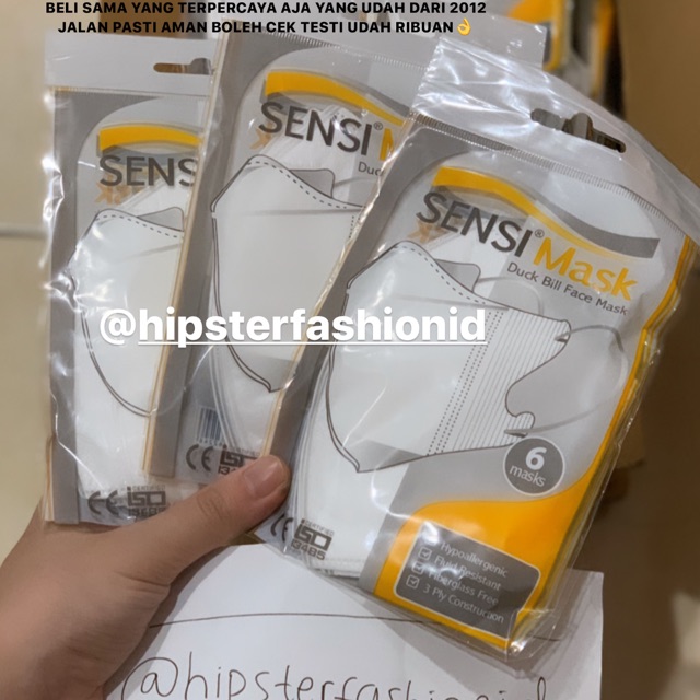 READYSTOCK SENSI SURGICAL MASK CORONA KORONA MASKER N95 HIJAB 3M ALFAMED DUCKBILL EARLOOP HEADLOOP