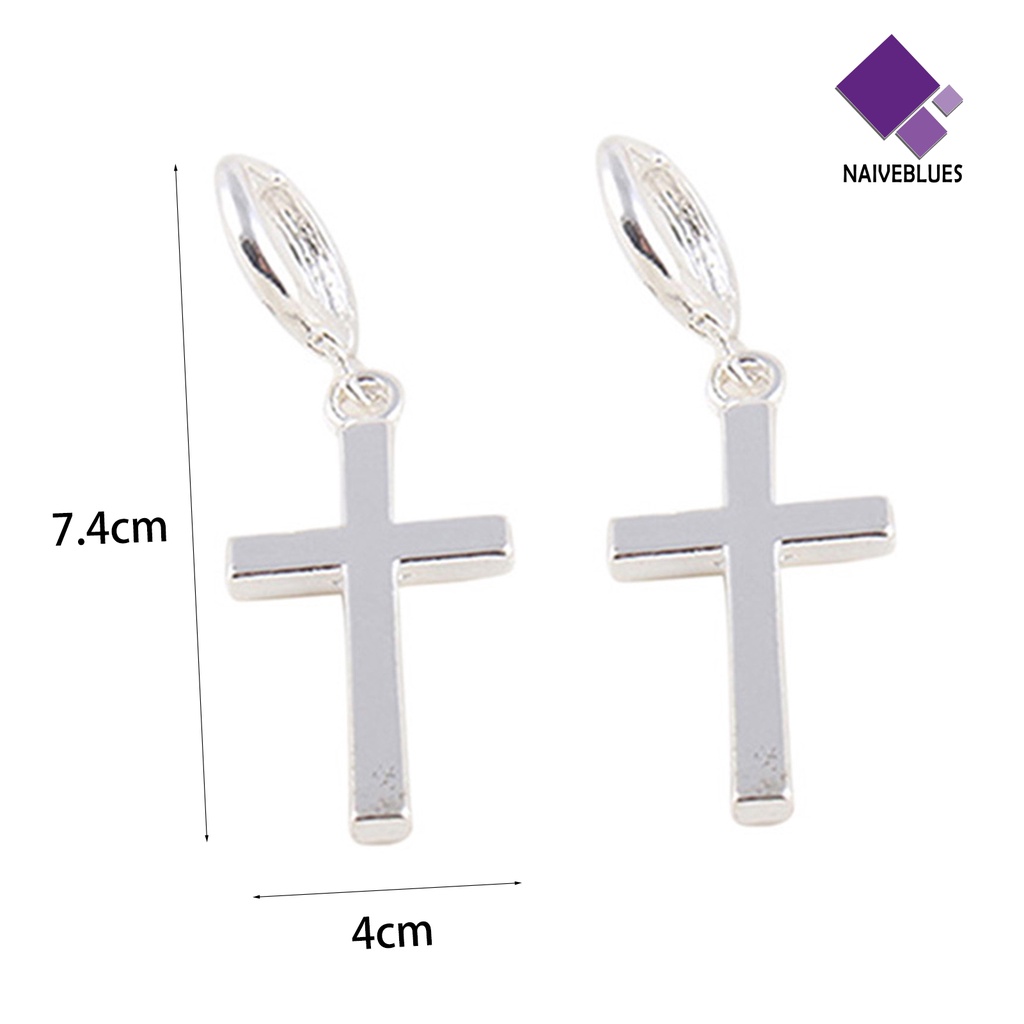 Anting Bentuk Permukaan Halus Bahan Alloy Untuk Wanita