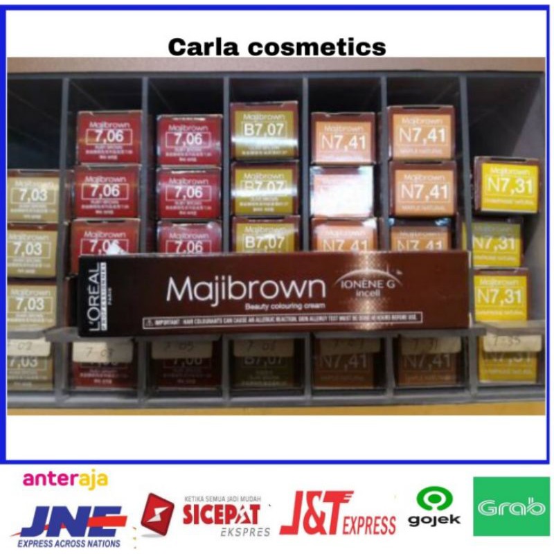 cat rambut Loreal majibrown 50ml / pewarna rambut Loreal majibrown