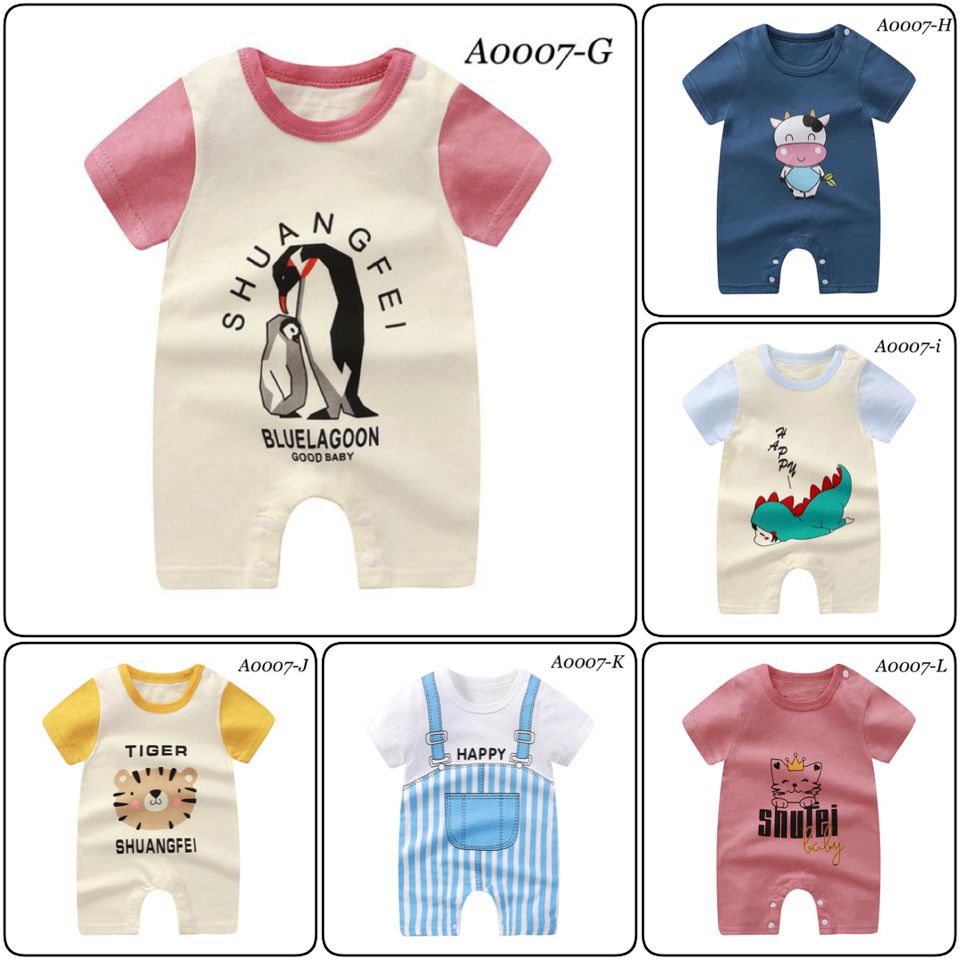 Romper Bayi Import 0 - 15 Bulan / Jumper Baju Bayi Newborn