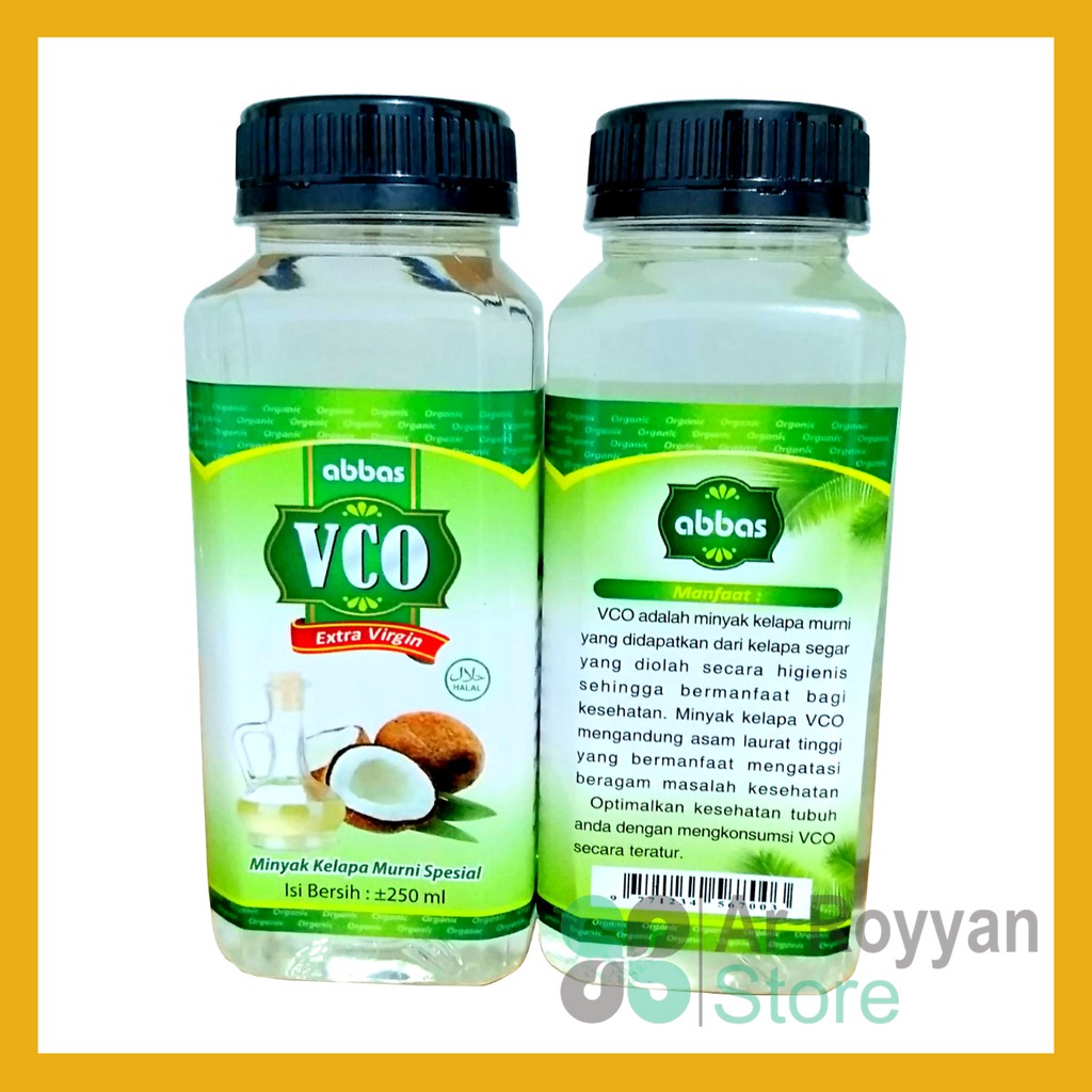 

SEPAKET 2 BOTOL 250ML VCO ORGANIC MINYAK KELAPA WANGI ABBAS