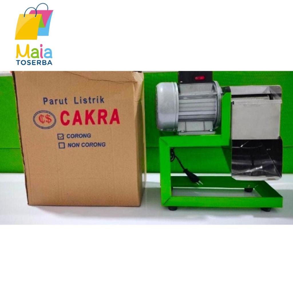 [MT/0456] Mesin Parutan Kelapa Listrik CAKRA + Corong