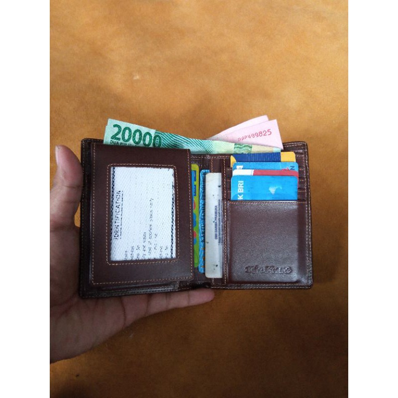 Dompet Pria Full Kulit Sapi Asli Lk Berdiri 13 Slot Kartu EMBOS KICKERS ( KODE LKB )