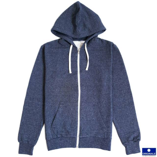 blue hooded jacket