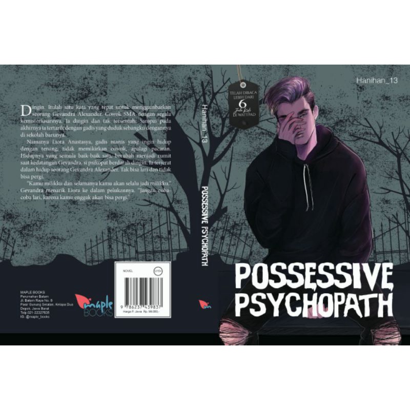 [BISA COD] Novel Possesive Psychopath - Hanifah