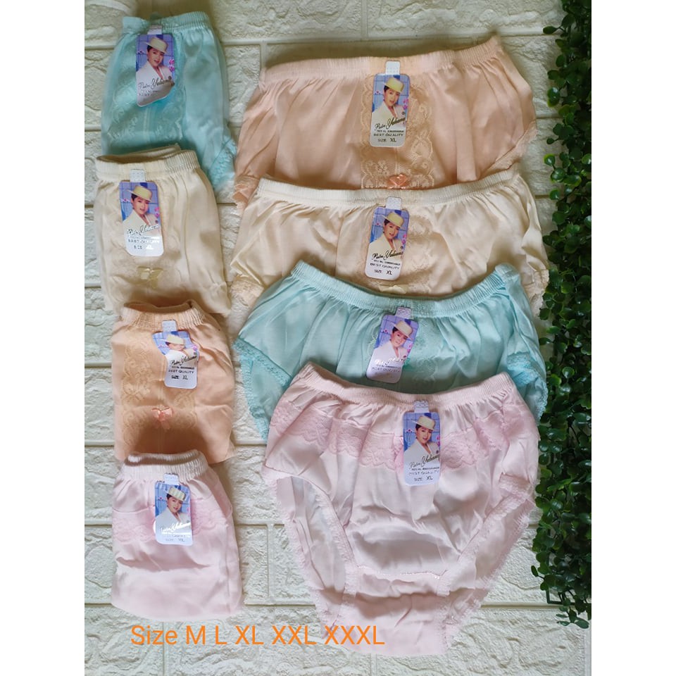 6pcs CD wanita brukat bordir harga grosir/ Size M L XL XXL XXXL / Real Picture
