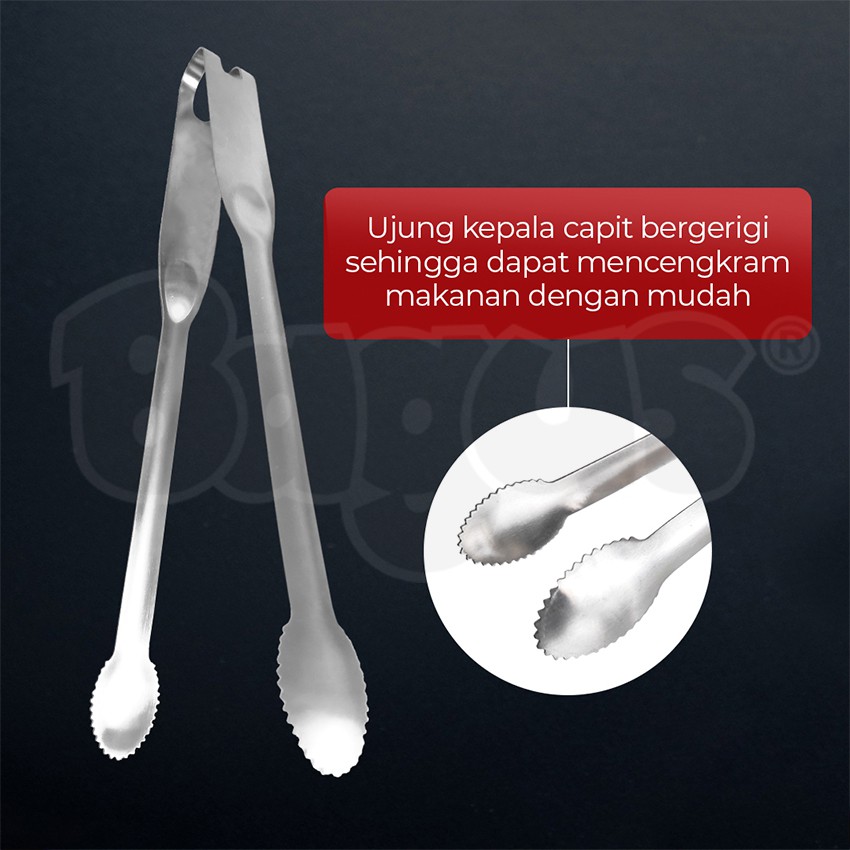 Bagus Kitchenware penjepit makanan kecil 9&quot; Tipe 537