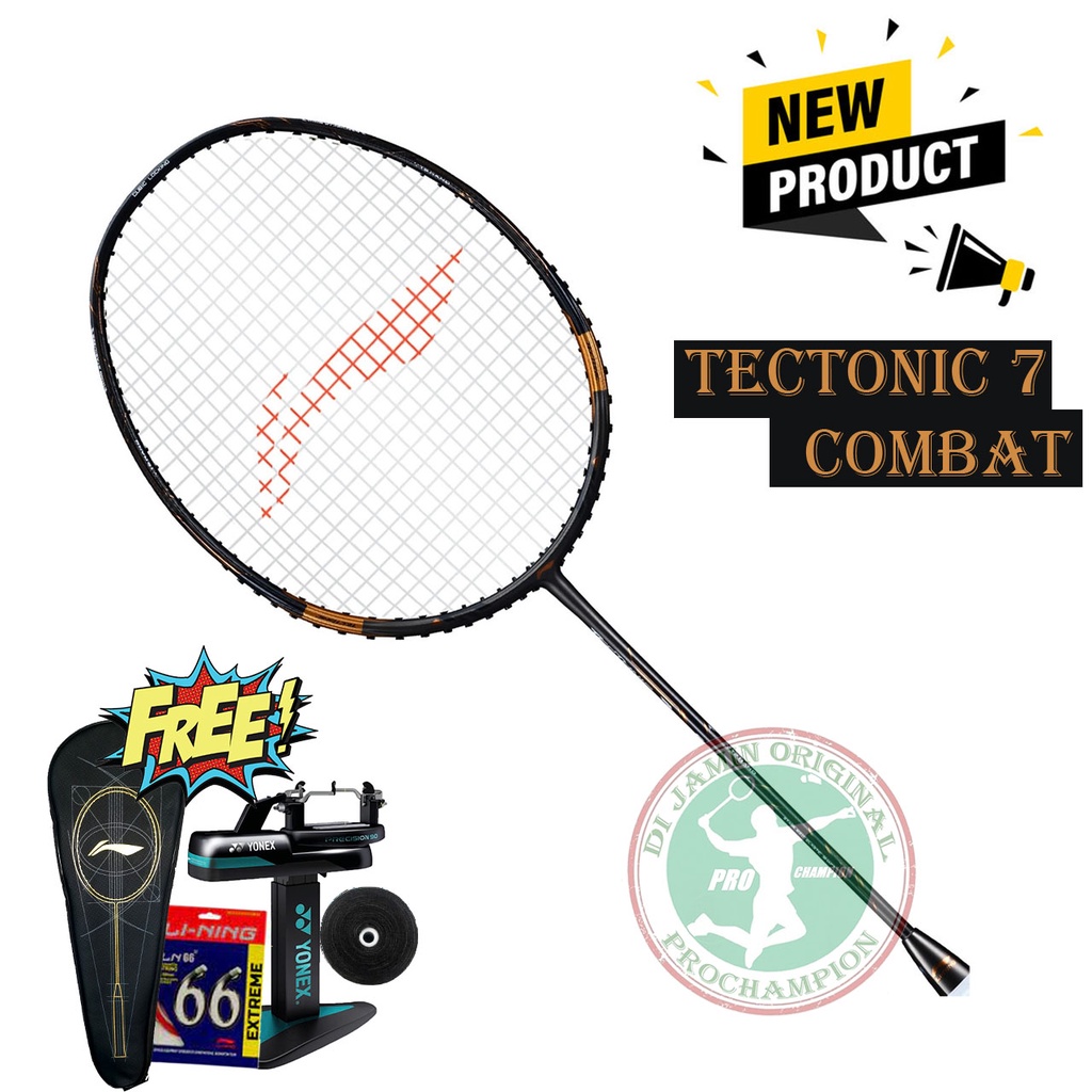 Lining Tectonic 7 C Combat Raket Badminton Original