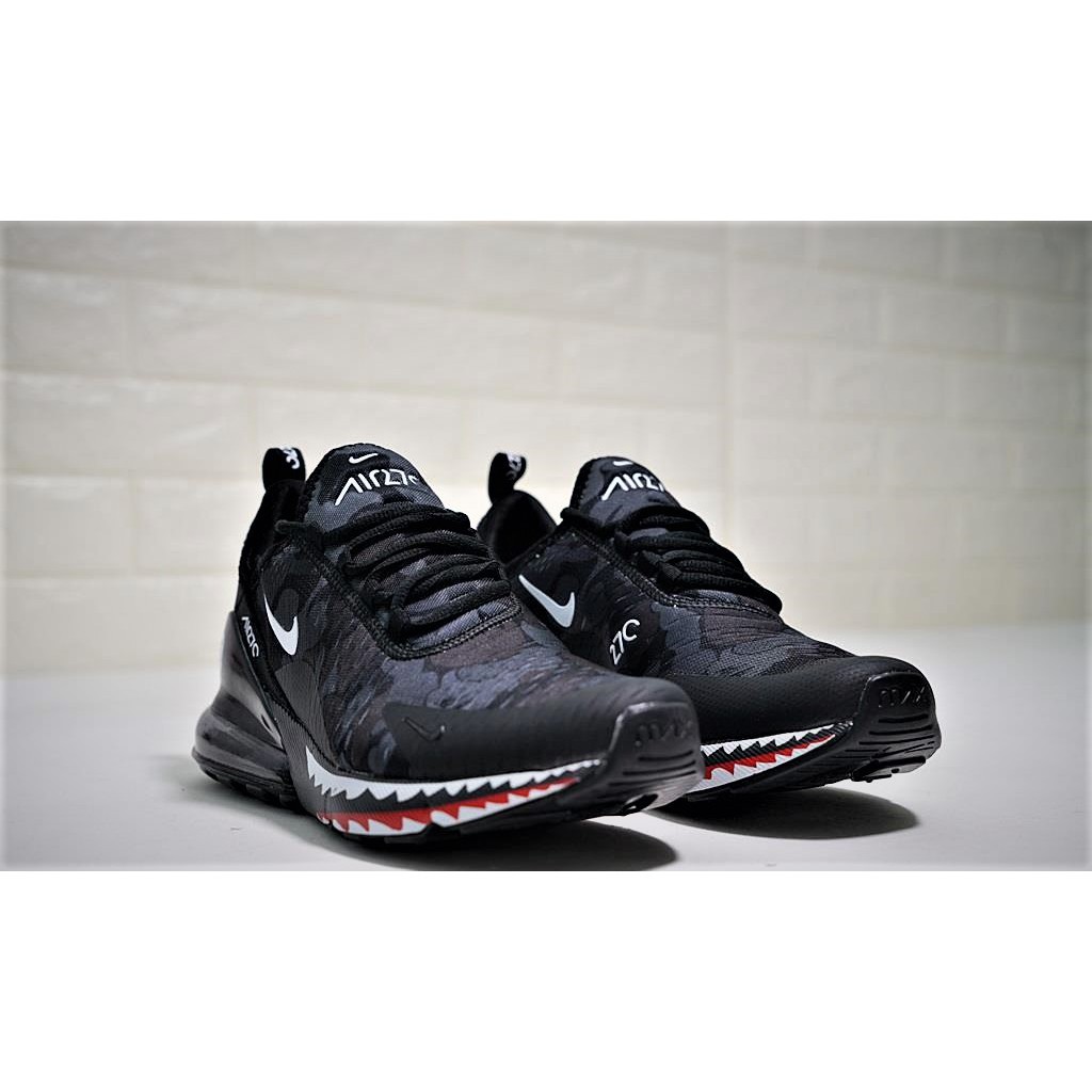 Sepatu Nike Air Max 270 BAPE Black Grey High Premium Original