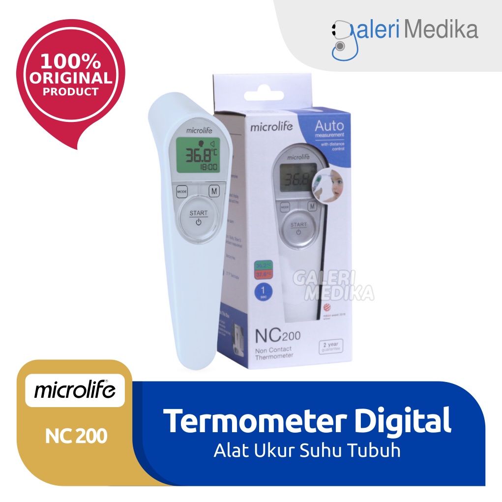 Microlife FR1DL1 Termometer Infrared Non-Kontak - Termometer Digital