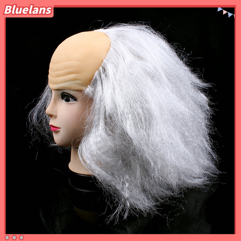 Wig Rambut Botak Palsu Universal Bahan Lateks Dapat Digunakan Kembali Untuk Cosplay Halloween