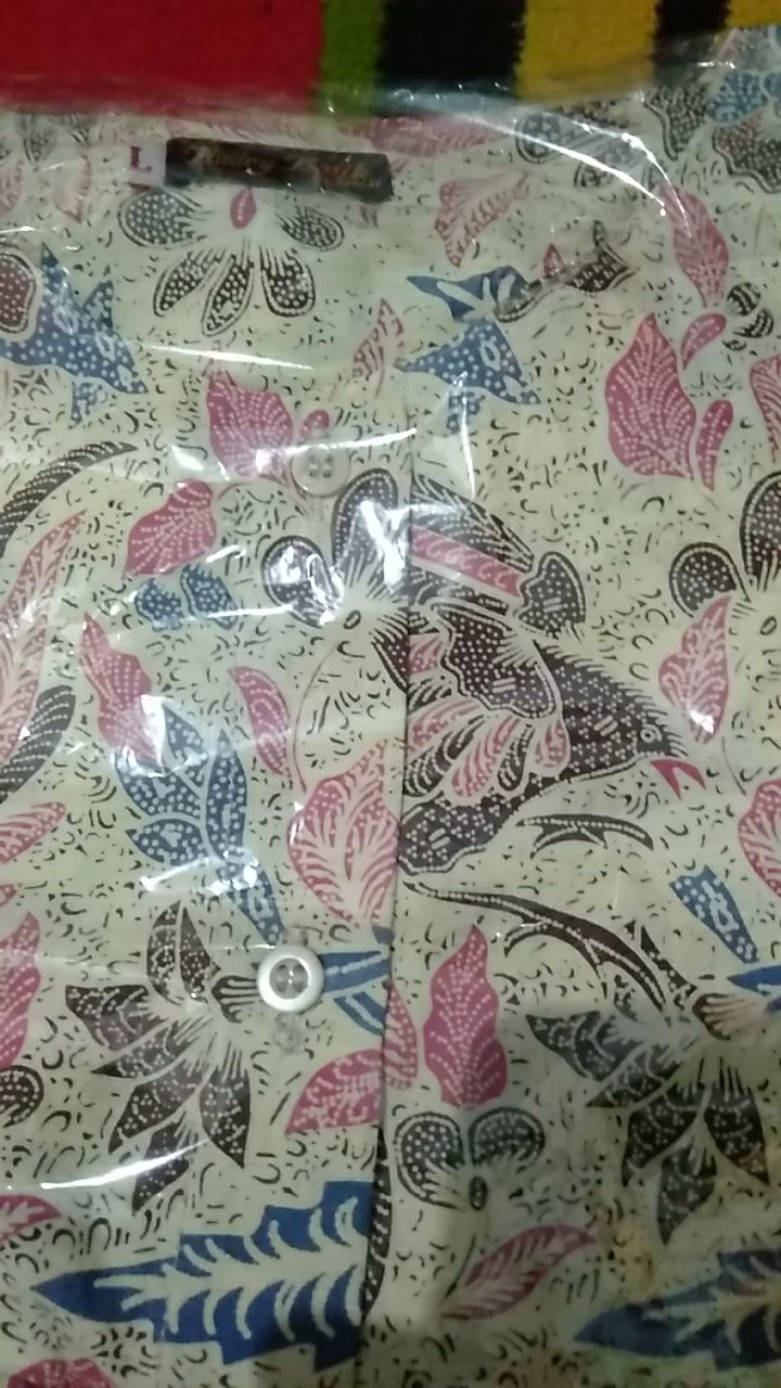 Audry Batik - Gendis Blouse Batik Wanita Cantik Katun Murah Kantor Kerja Elegan Krem Coklat Kuning