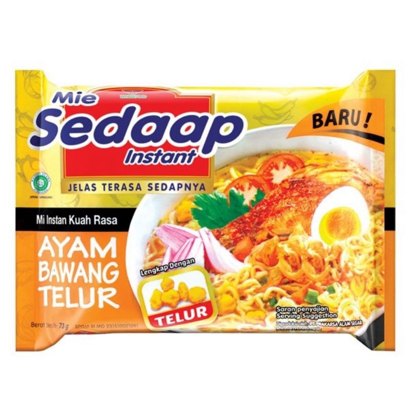 

Mie Sedaap Rasa Ayam Bawang Telur 1 Pcs