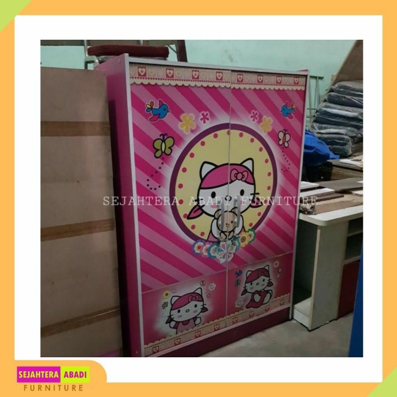 Lemari Pakaian Anak Hello Kitty BL120