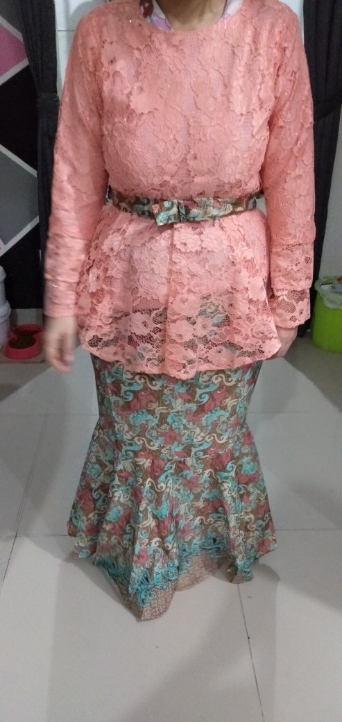 Couple!! Kebaya Brukat Aldza Couple/kemeja Pria/couple Kondangan